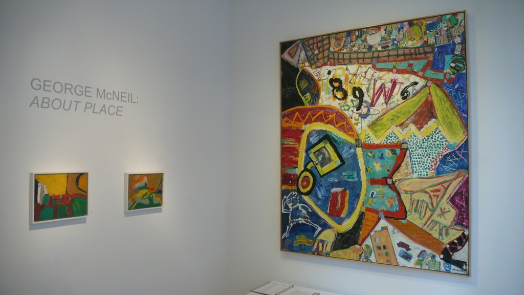 Installation view of George McNeil: About Place at ACME Fine Art in Boston 
